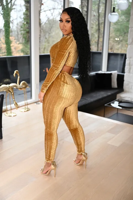 Golden Touch Pants Gold sold by Shane Justin