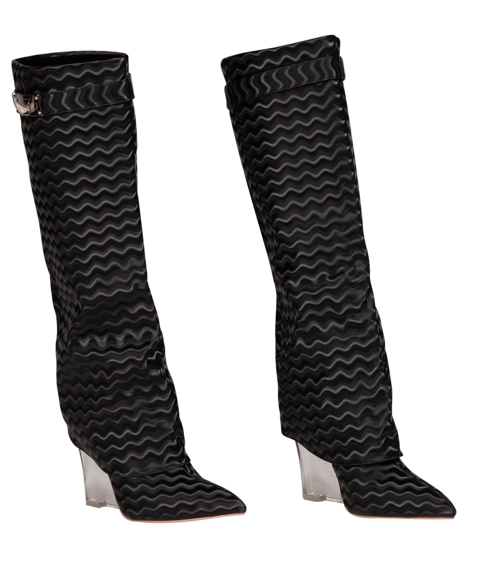 Wavy Boots Black sold by Shane Justin