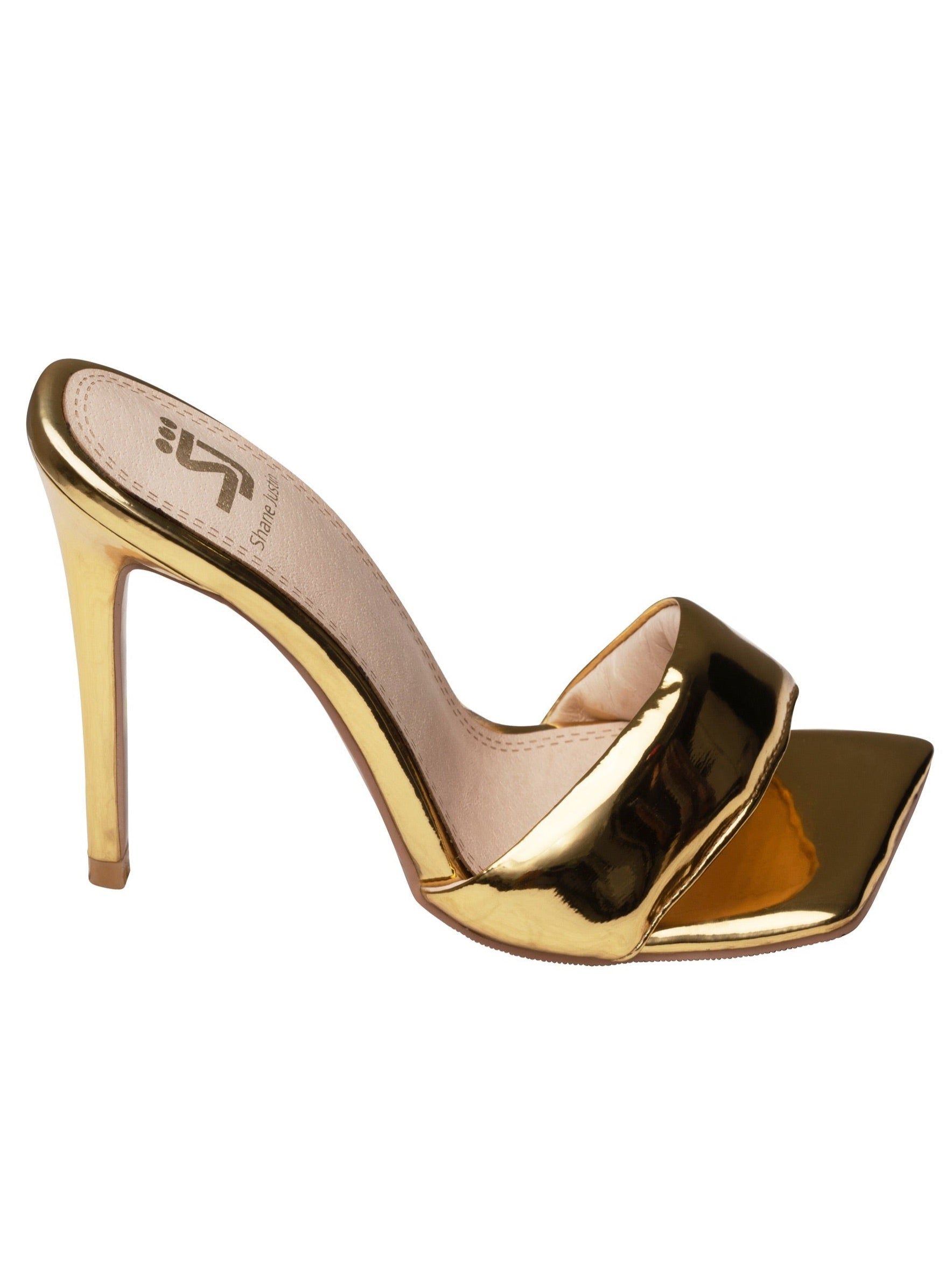 Slice Sandal Gold sold by Shane Justin