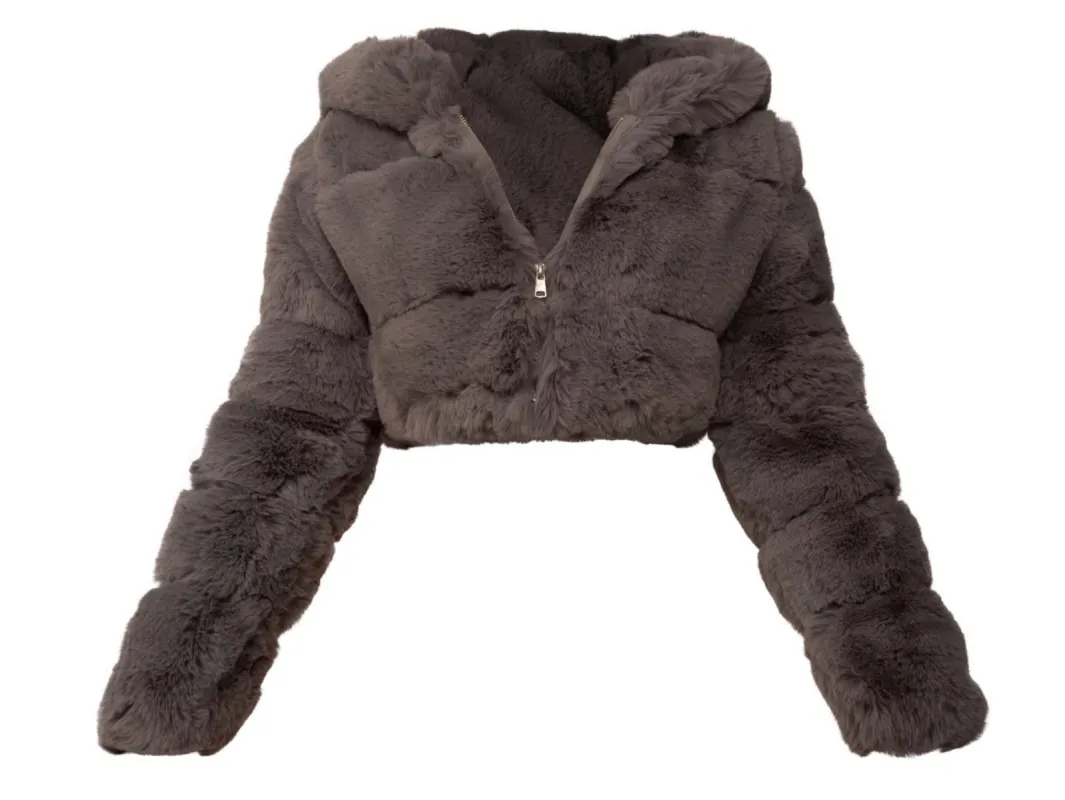 Rich Bish Cropped Fur Grey sold by Shane Justin