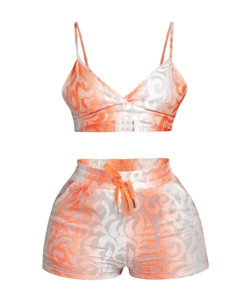 Swirly Girl Orange Shorts sold by Shane Justin product image thumbnail 3