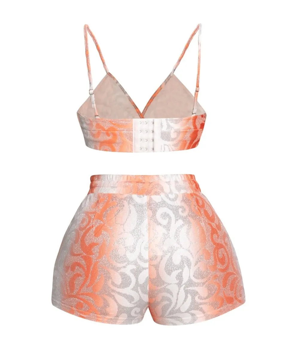 Swirly Girl Orange Shorts sold by Shane Justin product image thumbnail 4