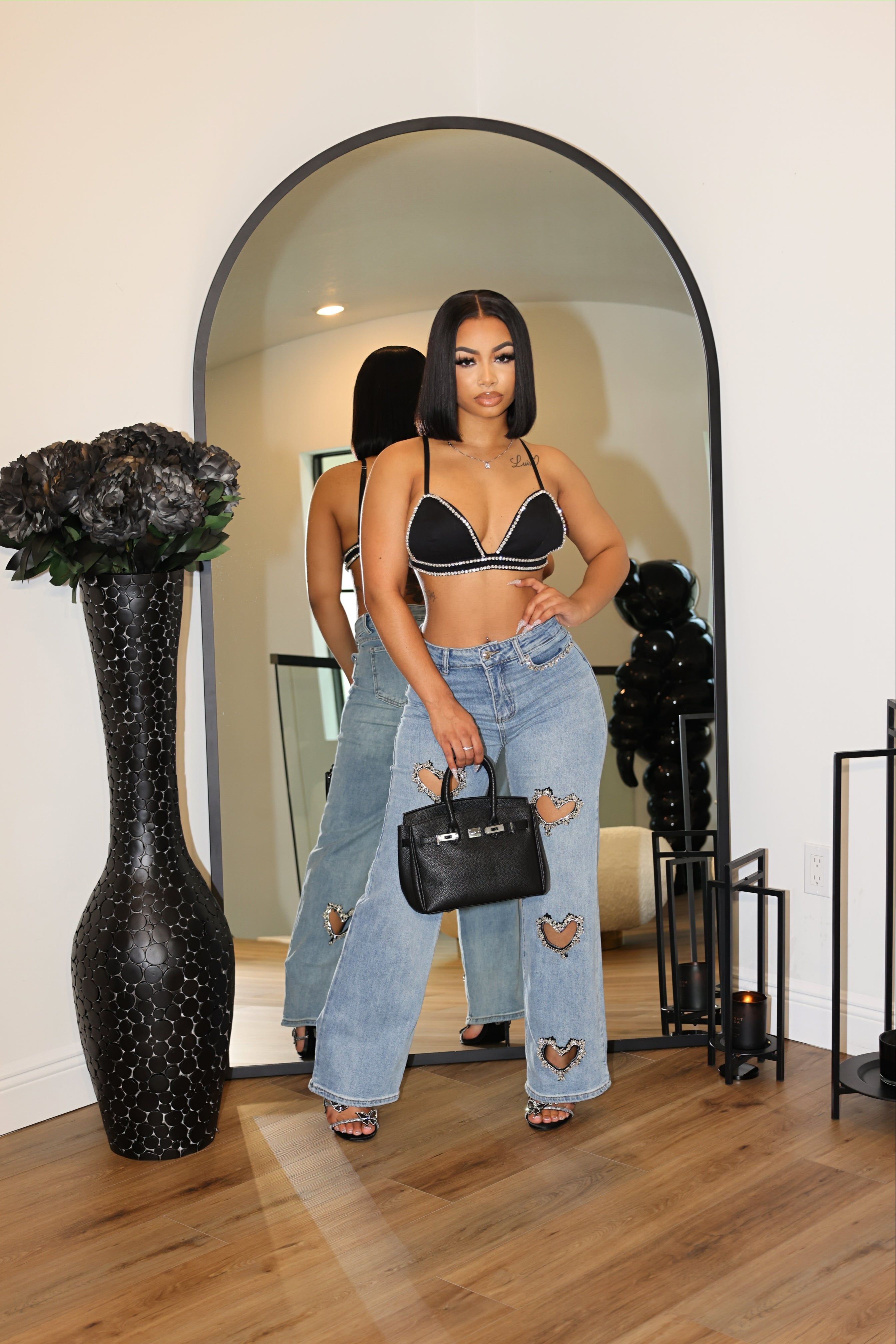 Crystal Heart Denim sold by Shane Justin