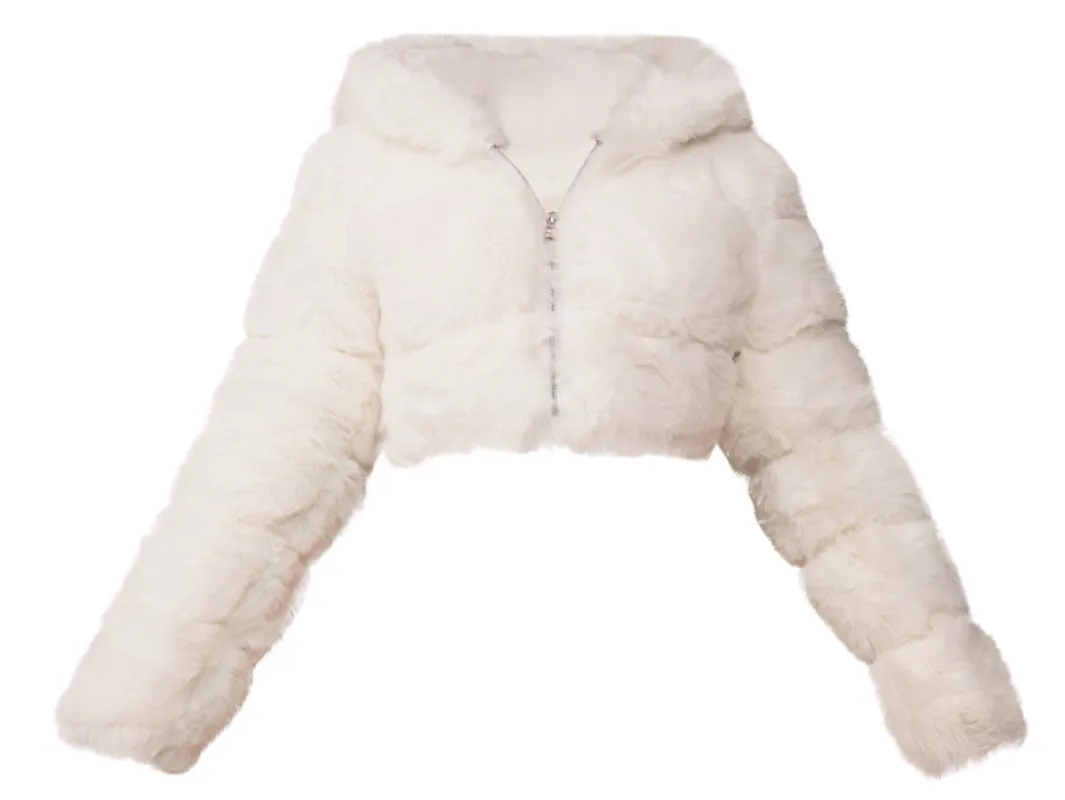 Rich Bish Cropped Fur White sold by Shane Justin