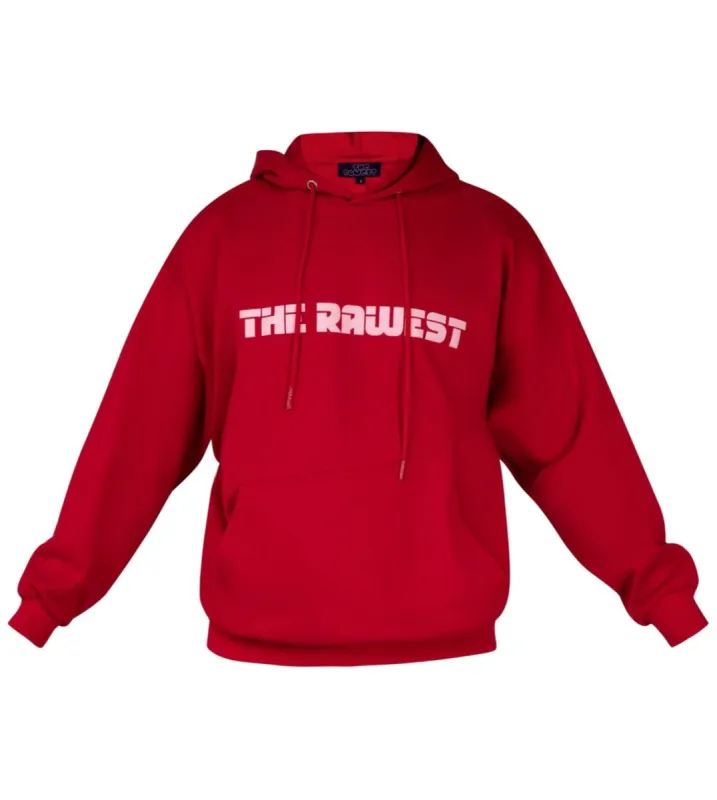 Raw Retro Hoodie Red (The Rawest) sold by Shane Justin