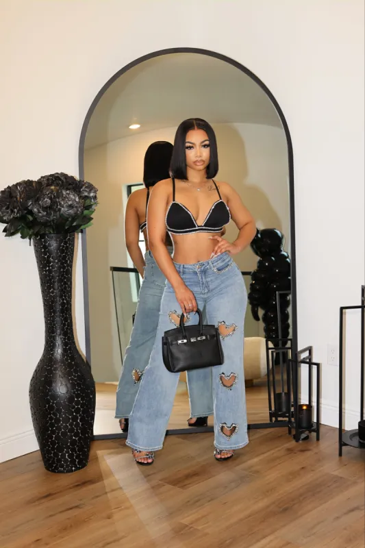 Crystal Heart Denim made by Shane Justin