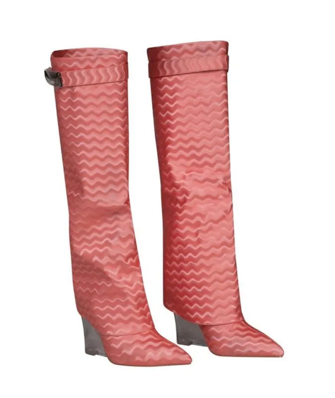 Wavy Boots Pink sold by Shane Justin