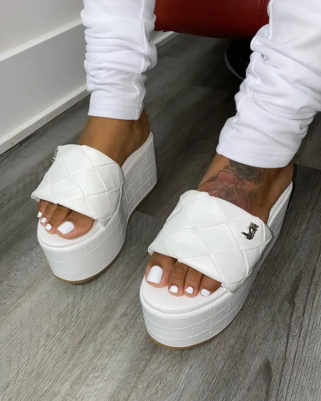 Woven Platforms White sold by Shane Justin