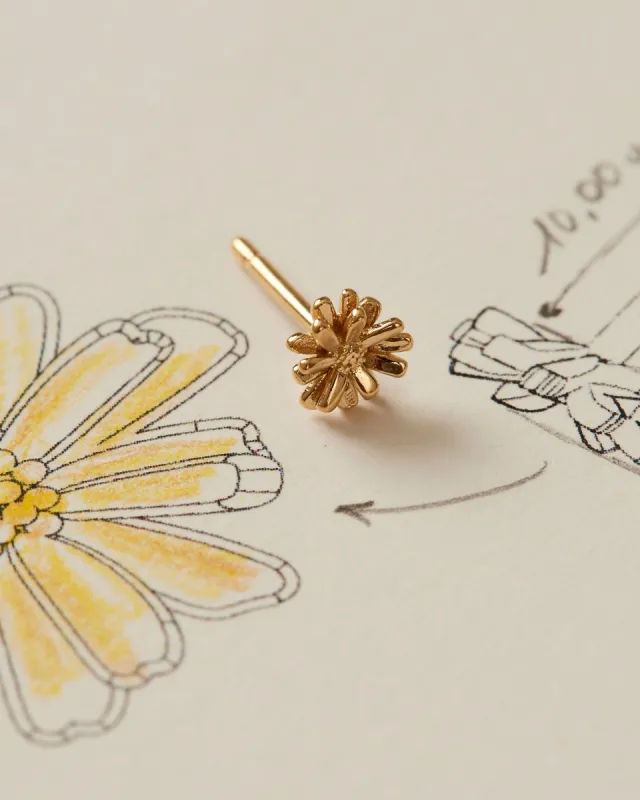 Mini Daisy Earrings sold by Apodemia