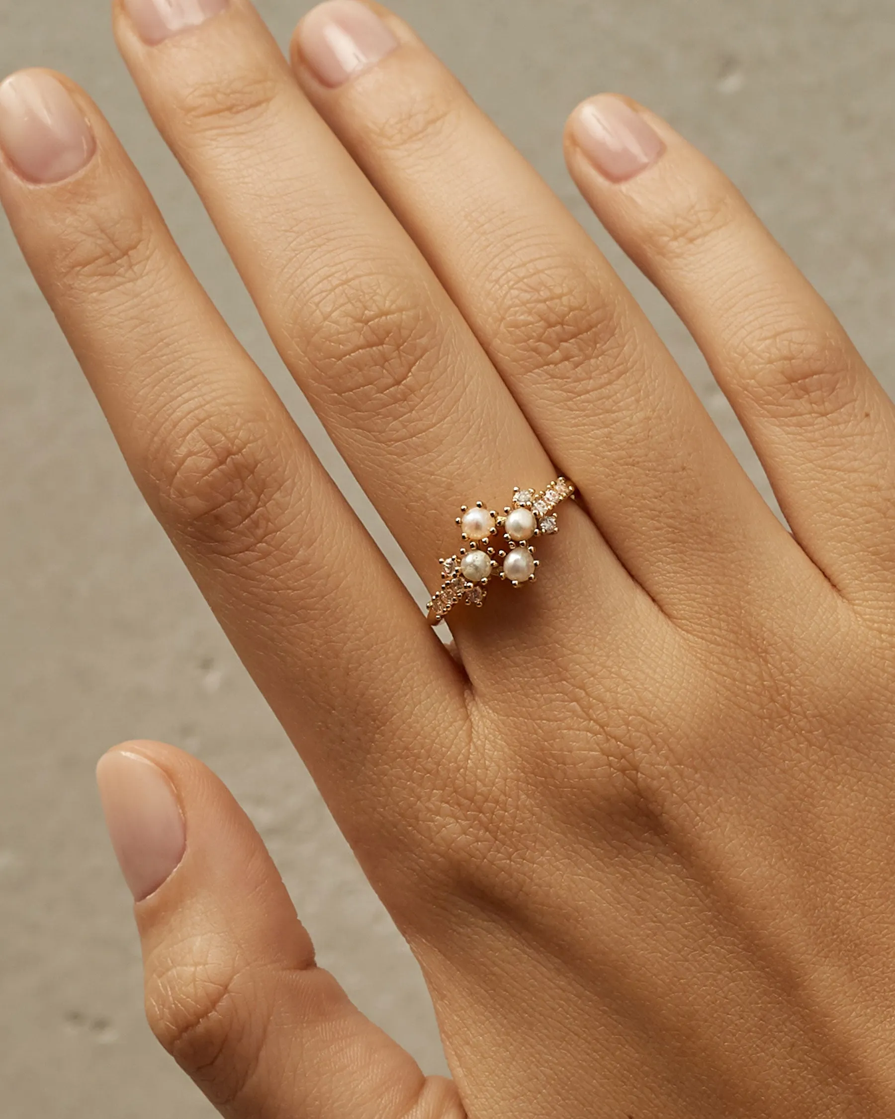 Pearl Rhombus Ring | The Gray Box sold by Apodemia product image thumbnail 5