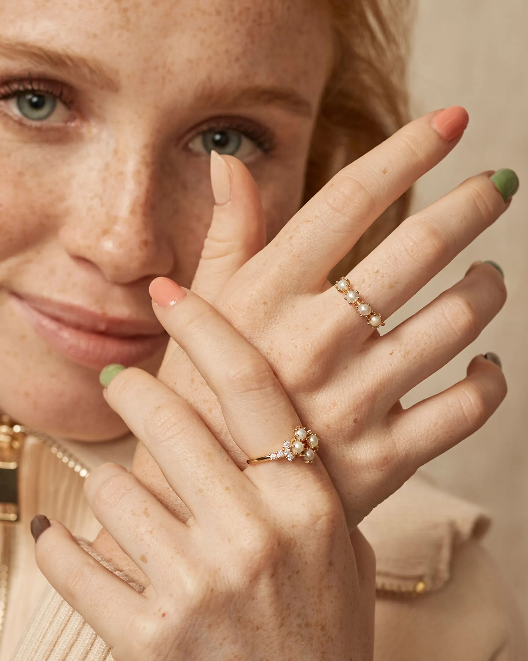 Pearl Rhombus Ring | The Gray Box sold by Apodemia product image thumbnail 2