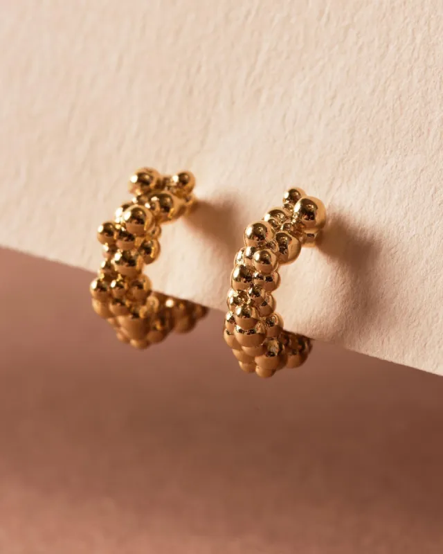 Hoop Earrings S Sand Dust sold by Apodemia