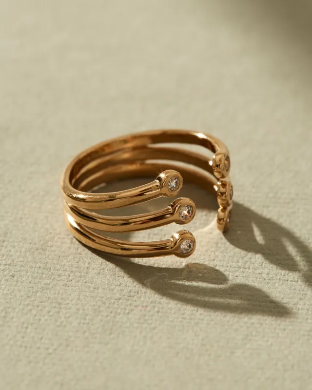 Night Sky Map Triple Ring sold by Apodemia