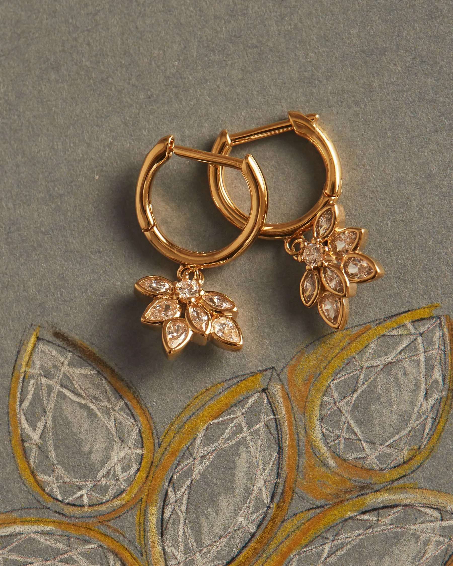 Succulent Hoop Earrings sold by Apodemia product image thumbnail 3