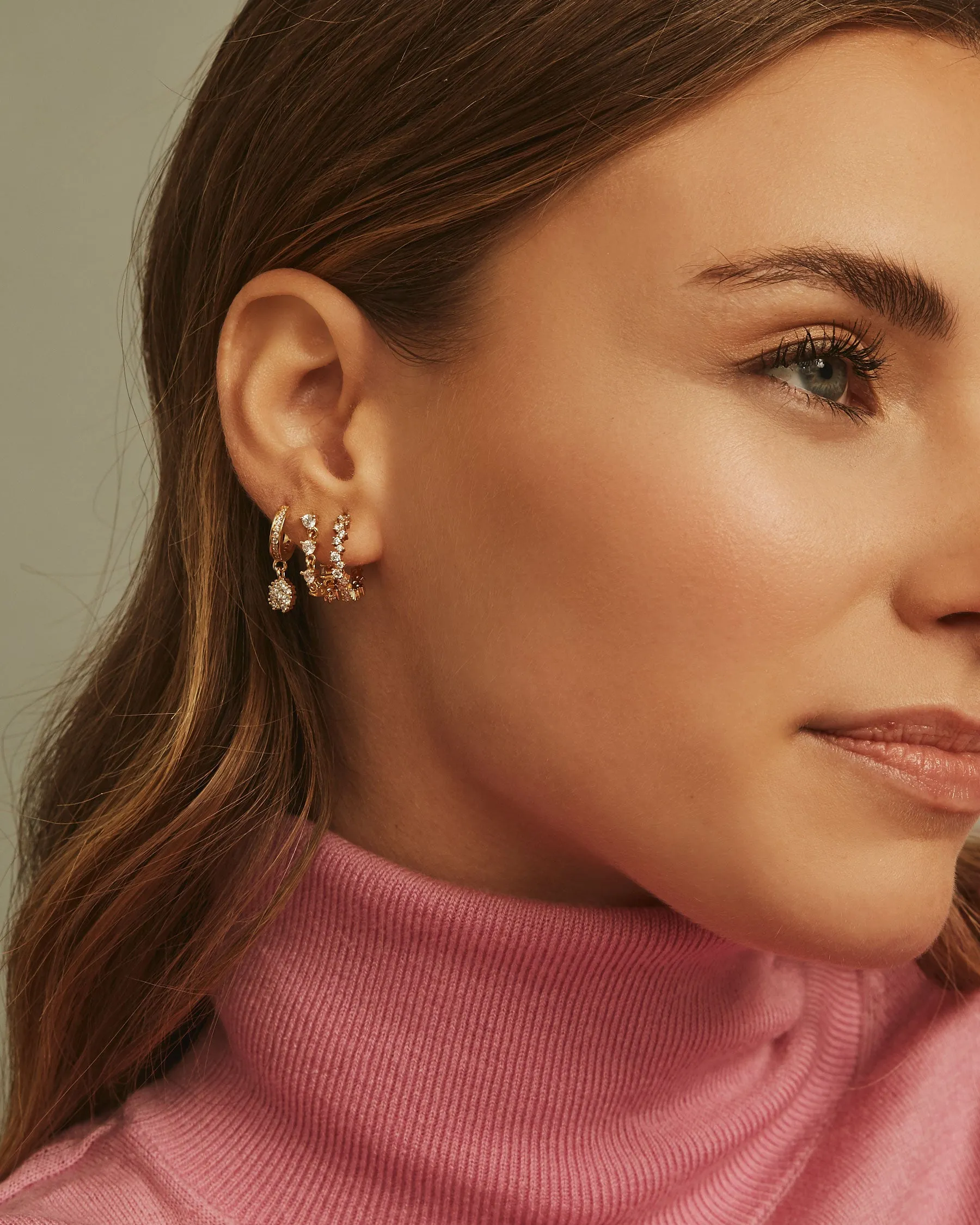 Guadaloupe Mini Round Hoop Earrings | The Gray Box sold by Apodemia product image thumbnail 4