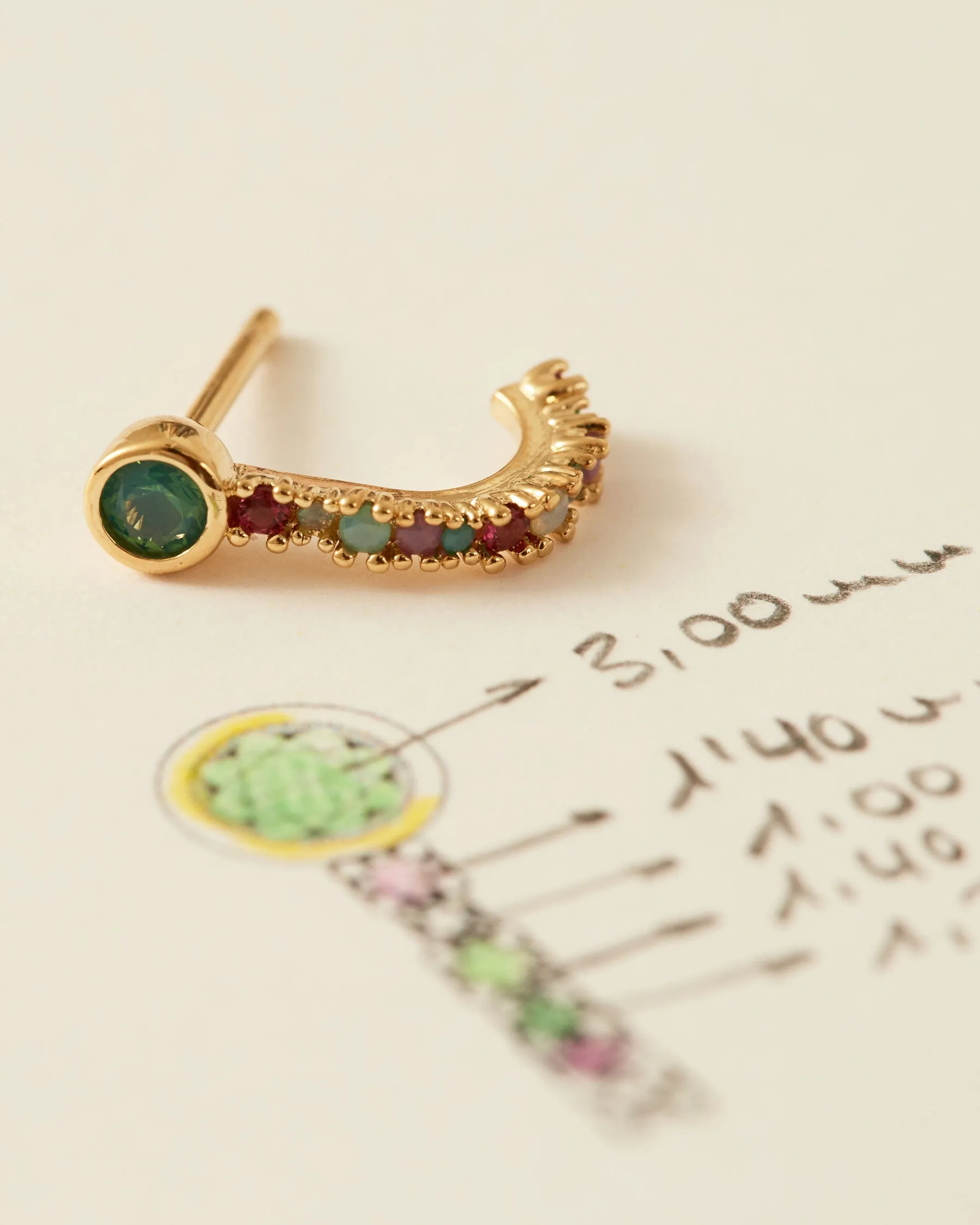 Green Lake Adjusted Earrings sold by Apodemia product image thumbnail 4