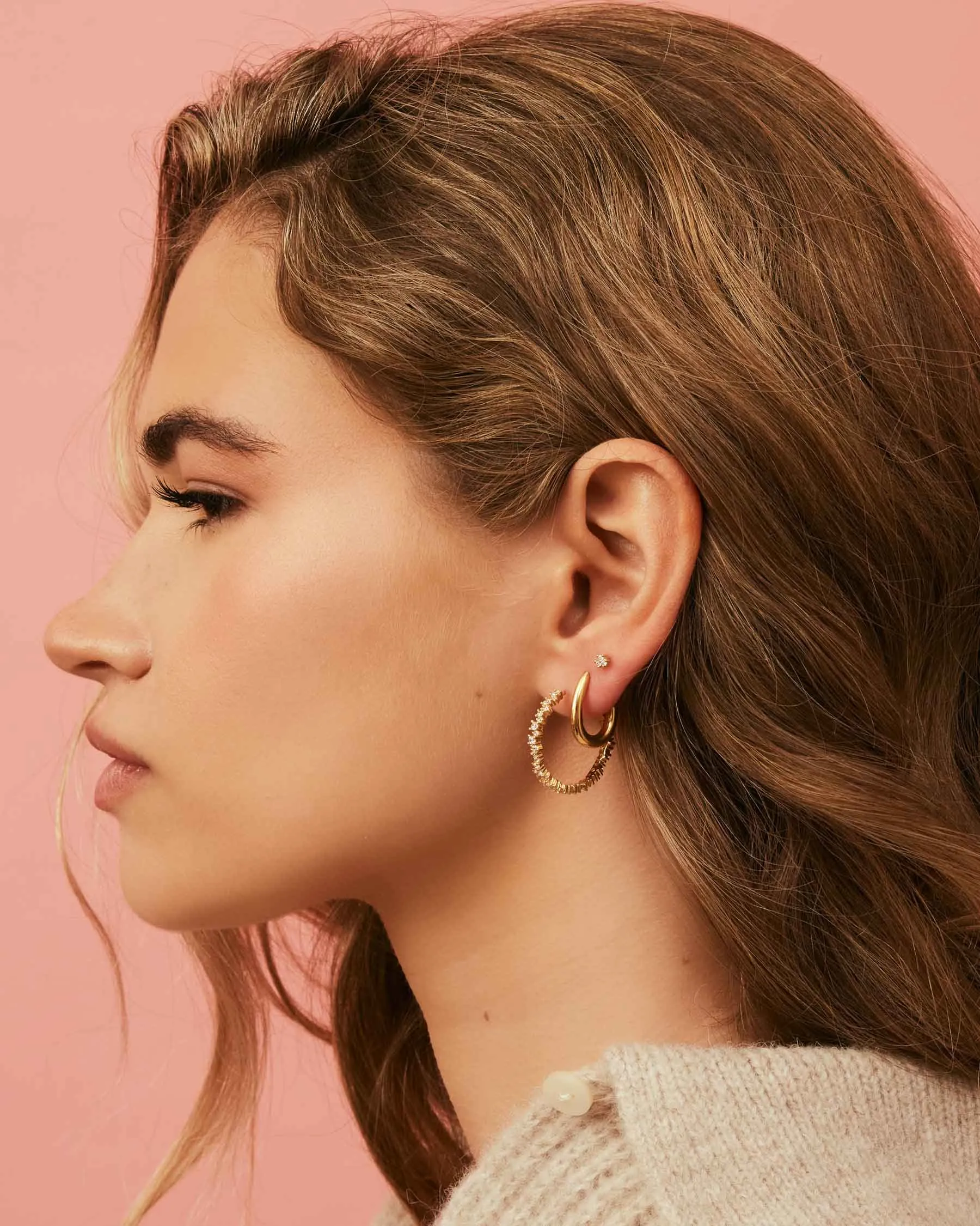 Guadaloupe Large Hoop Earrings sold by Apodemia product image thumbnail 4