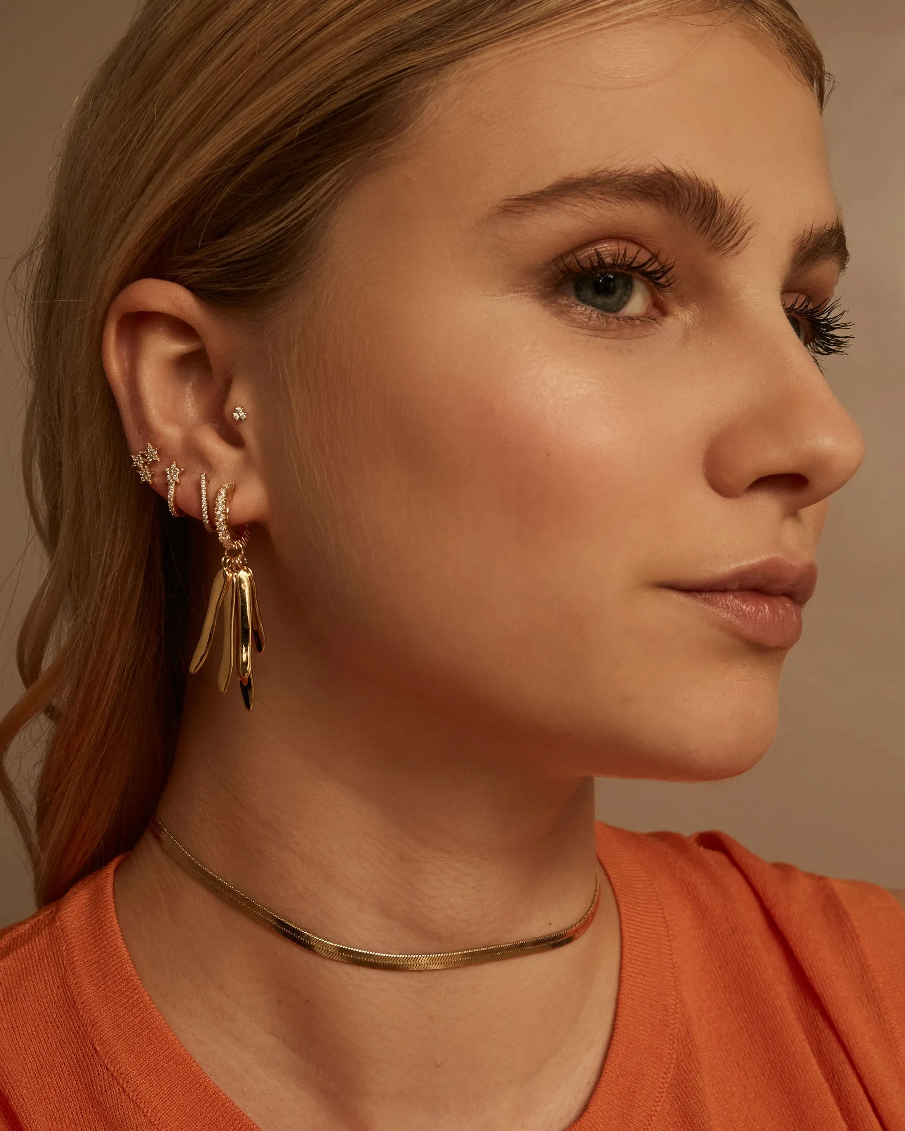 Sparkle Clip-on Hoop Earrings | The Gray Box sold by Apodemia product image thumbnail 2