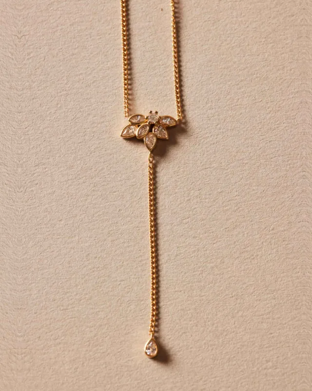 Succulent Drop Necklace sold by Apodemia