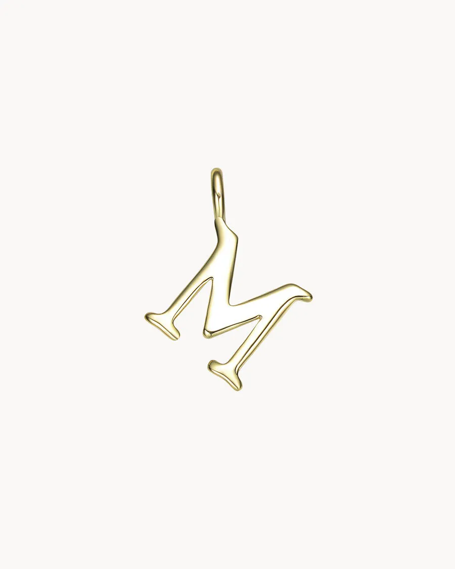 Charm Letter M | The Gray Box sold by Apodemia