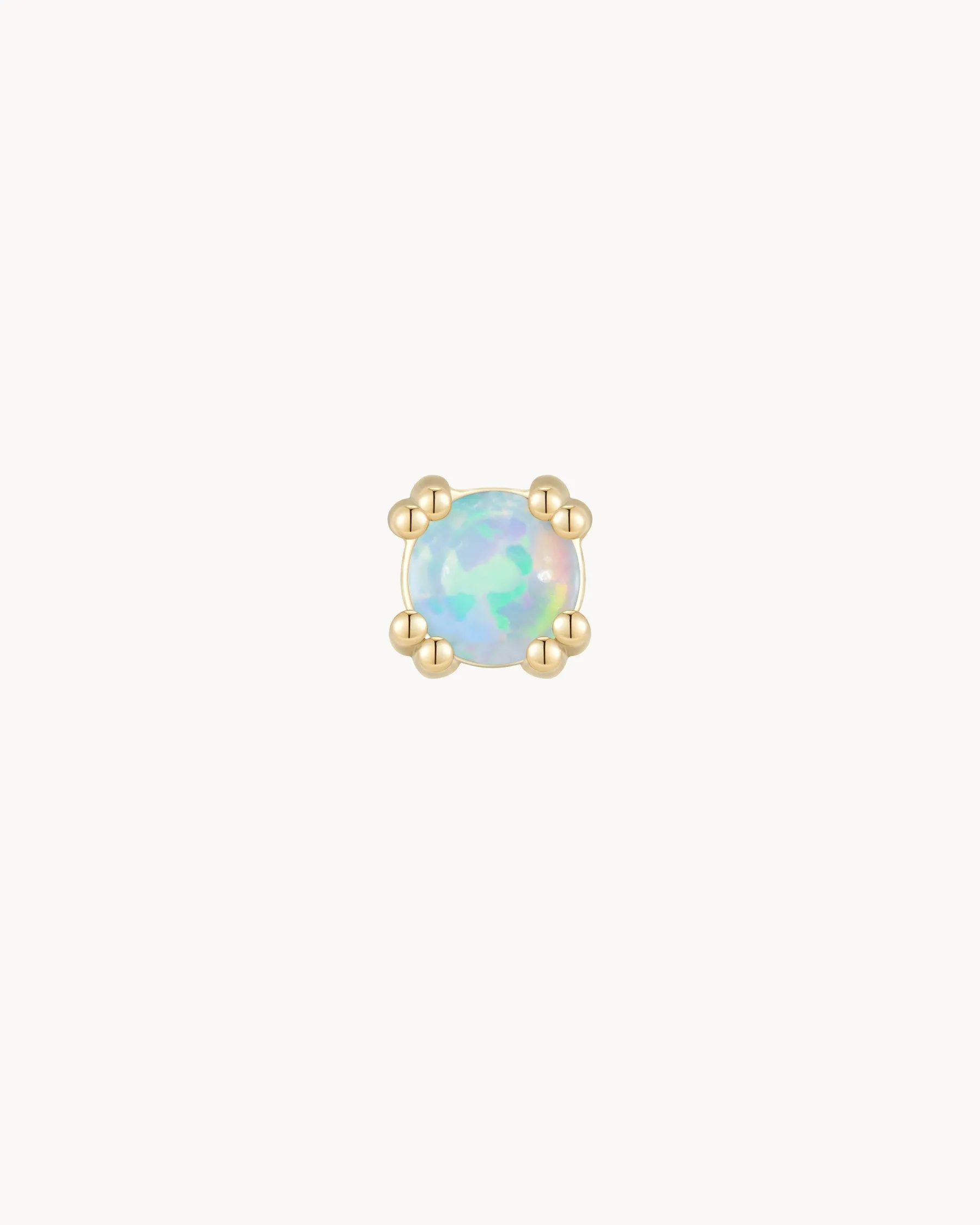 Mini Earrings : Opal : The Gray Box sold by Apodemia product image thumbnail 5