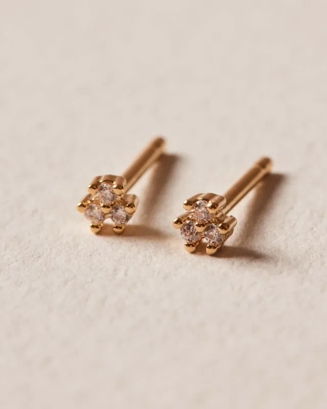 Mini Triple Sparkle Earrings sold by Apodemia
