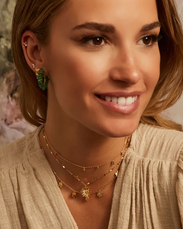 Agate Hoop Earrings sold by Apodemia