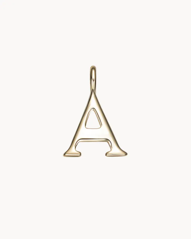 Charm Letter A | The Gray Box sold by Apodemia