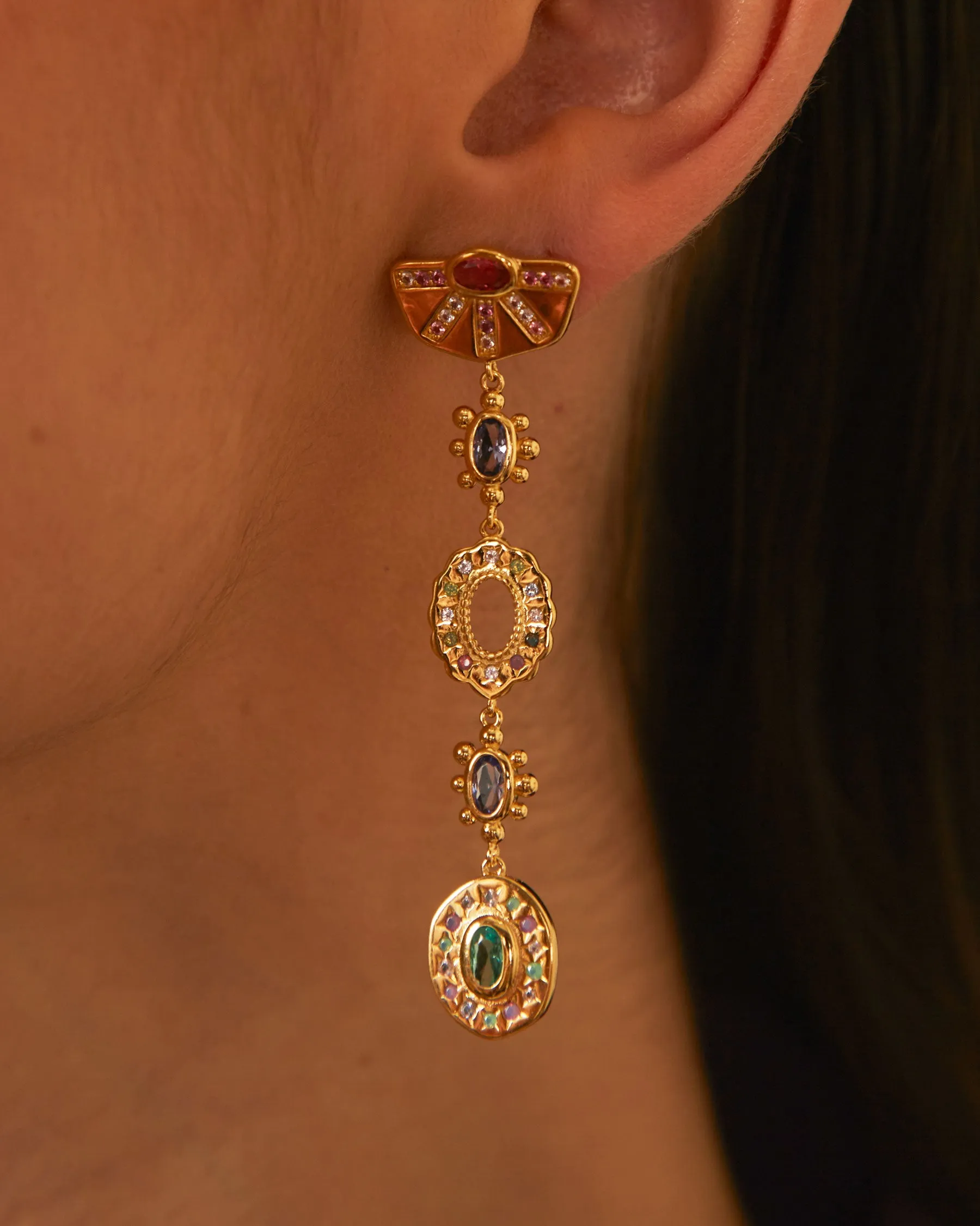 Nefertiti Long Earrings sold by Apodemia product image thumbnail 3