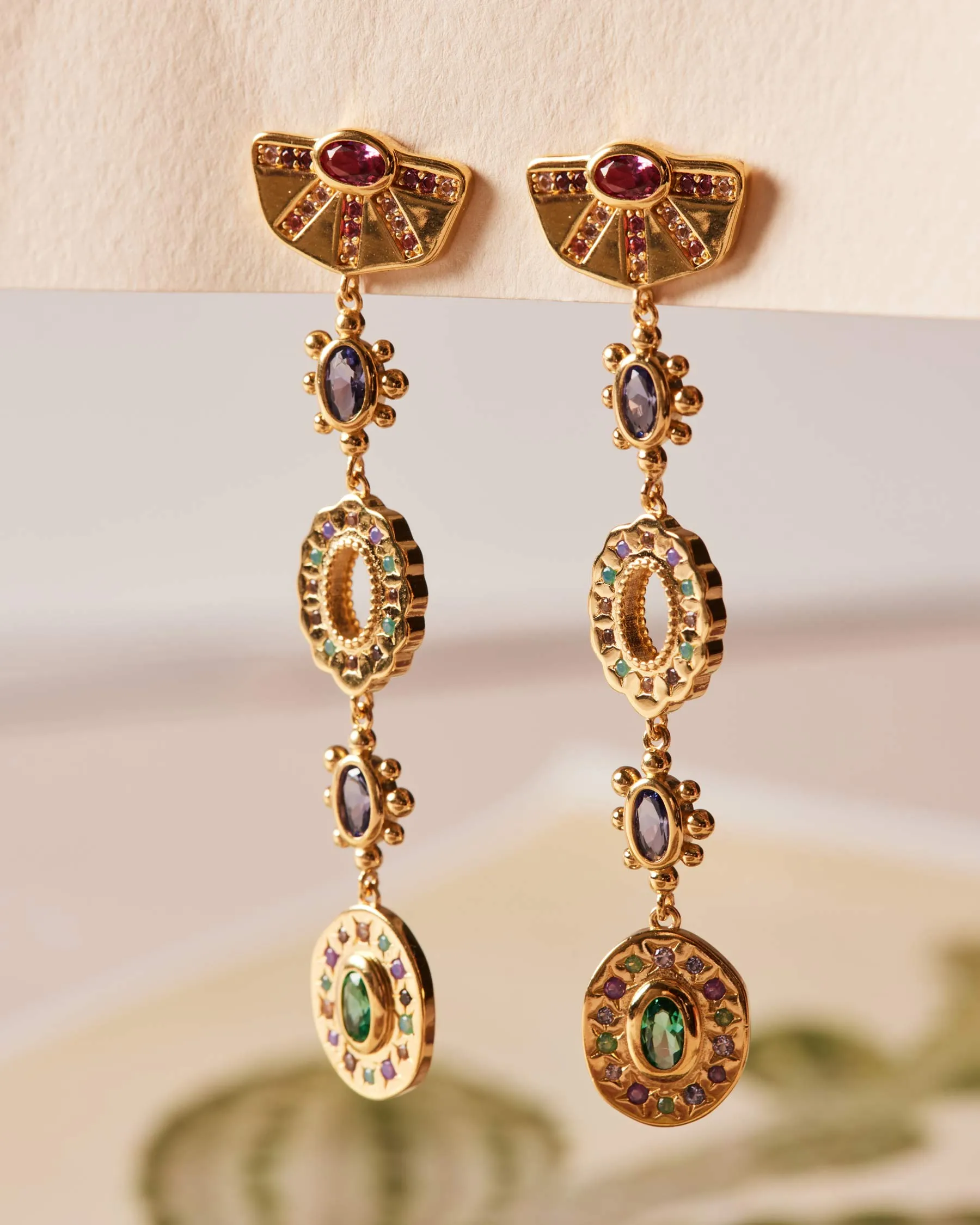 Nefertiti Long Earrings sold by Apodemia