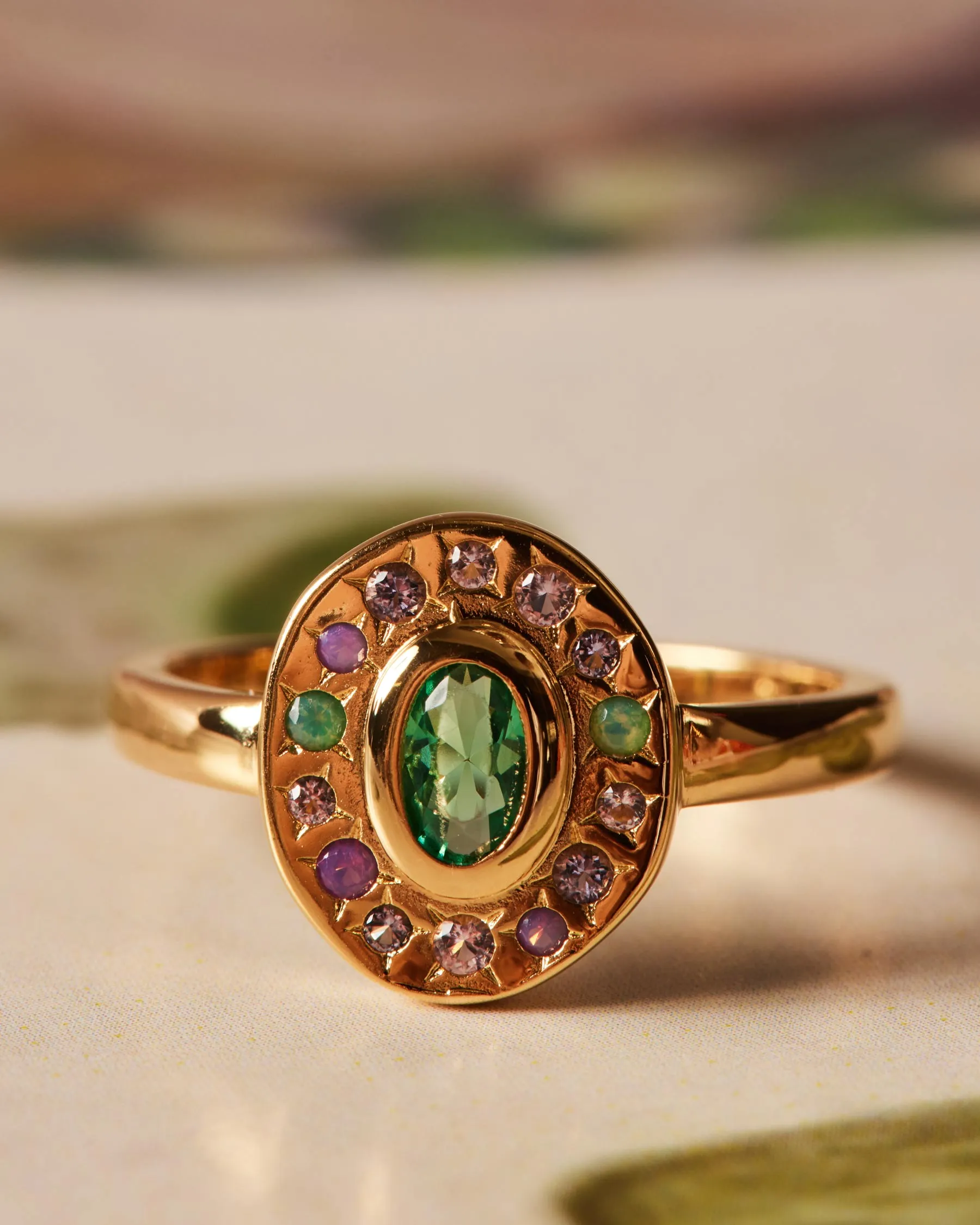 Medium Nefertiti Oval Ring sold by Apodemia