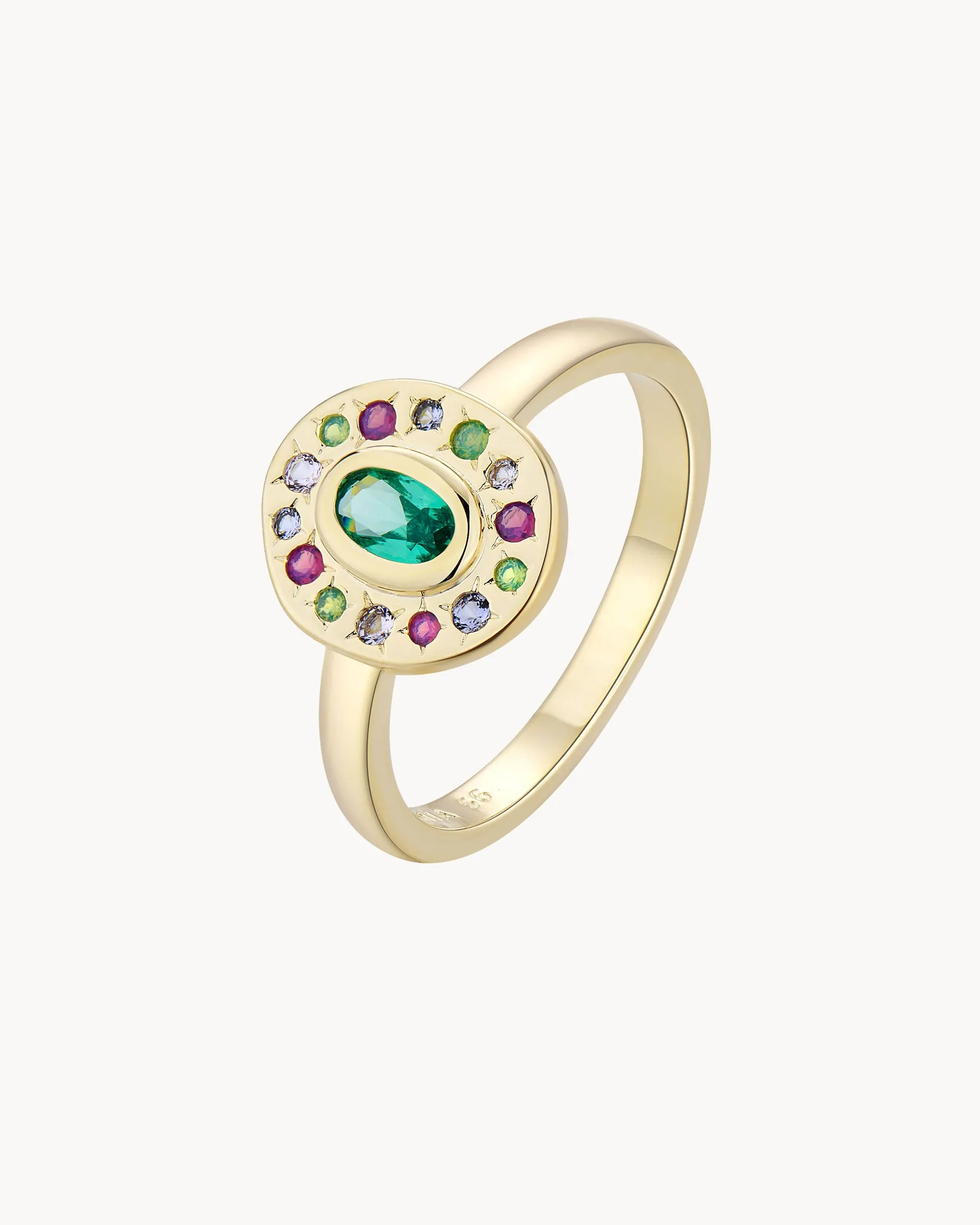 Medium Nefertiti Oval Ring sold by Apodemia product image thumbnail 5