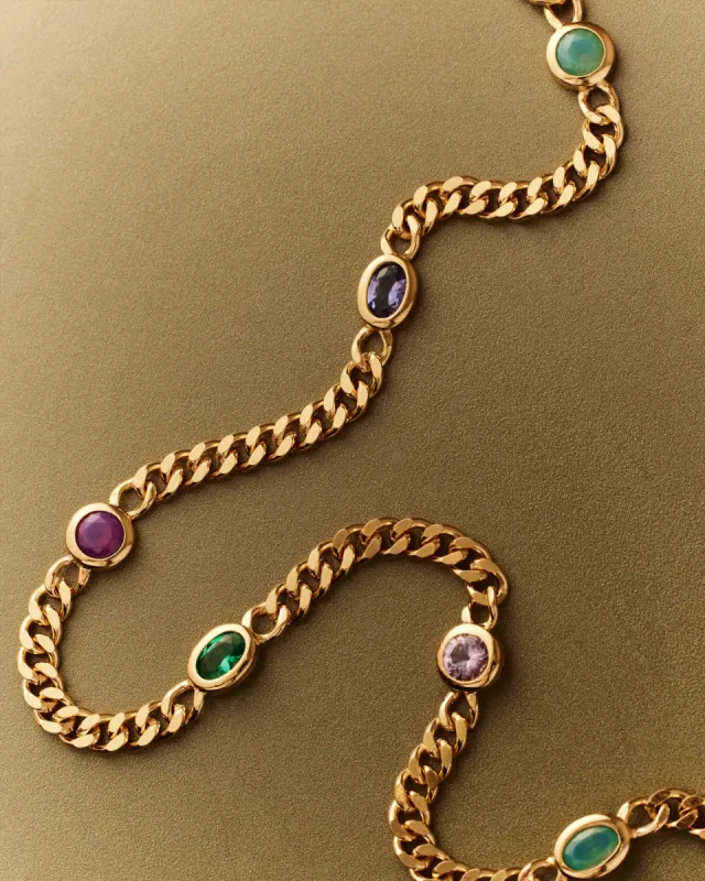 Nefertiti Rainbow Necklace sold by Apodemia