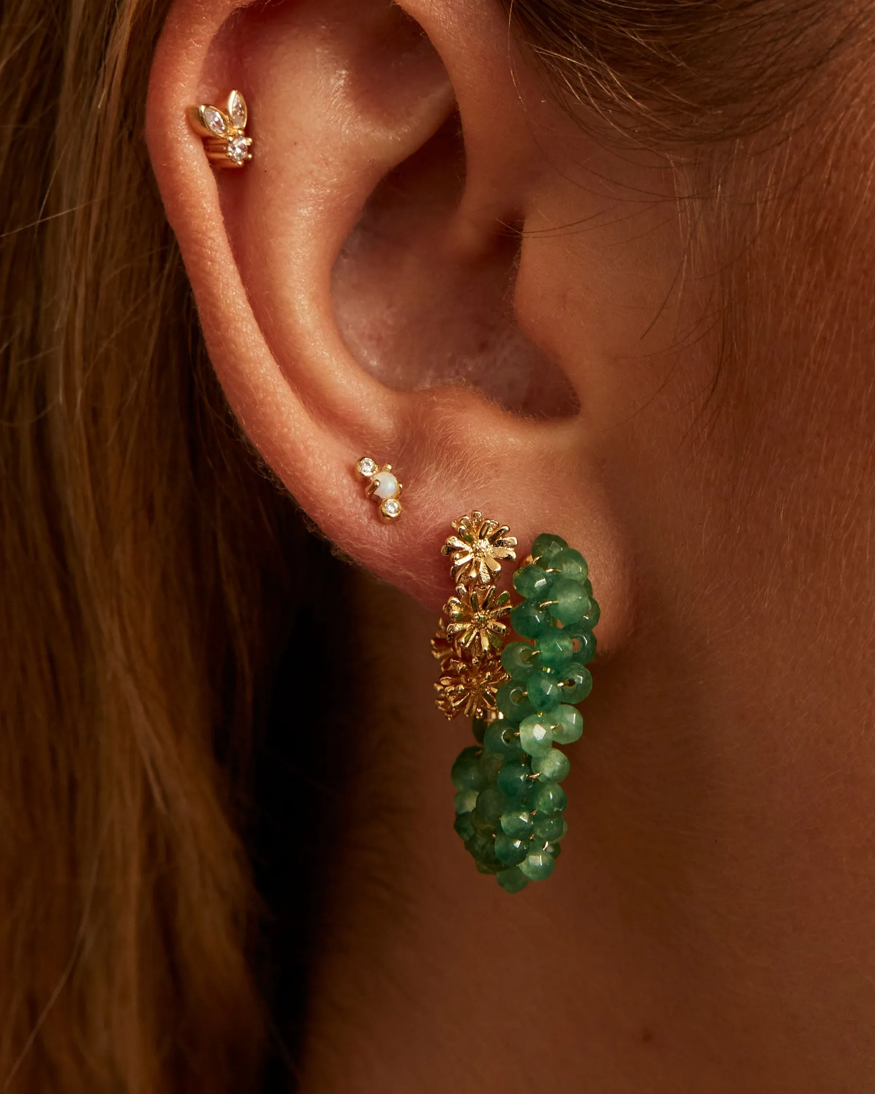 Curve Earrings : Opal : The Gray Box sold by Apodemia product image thumbnail 3