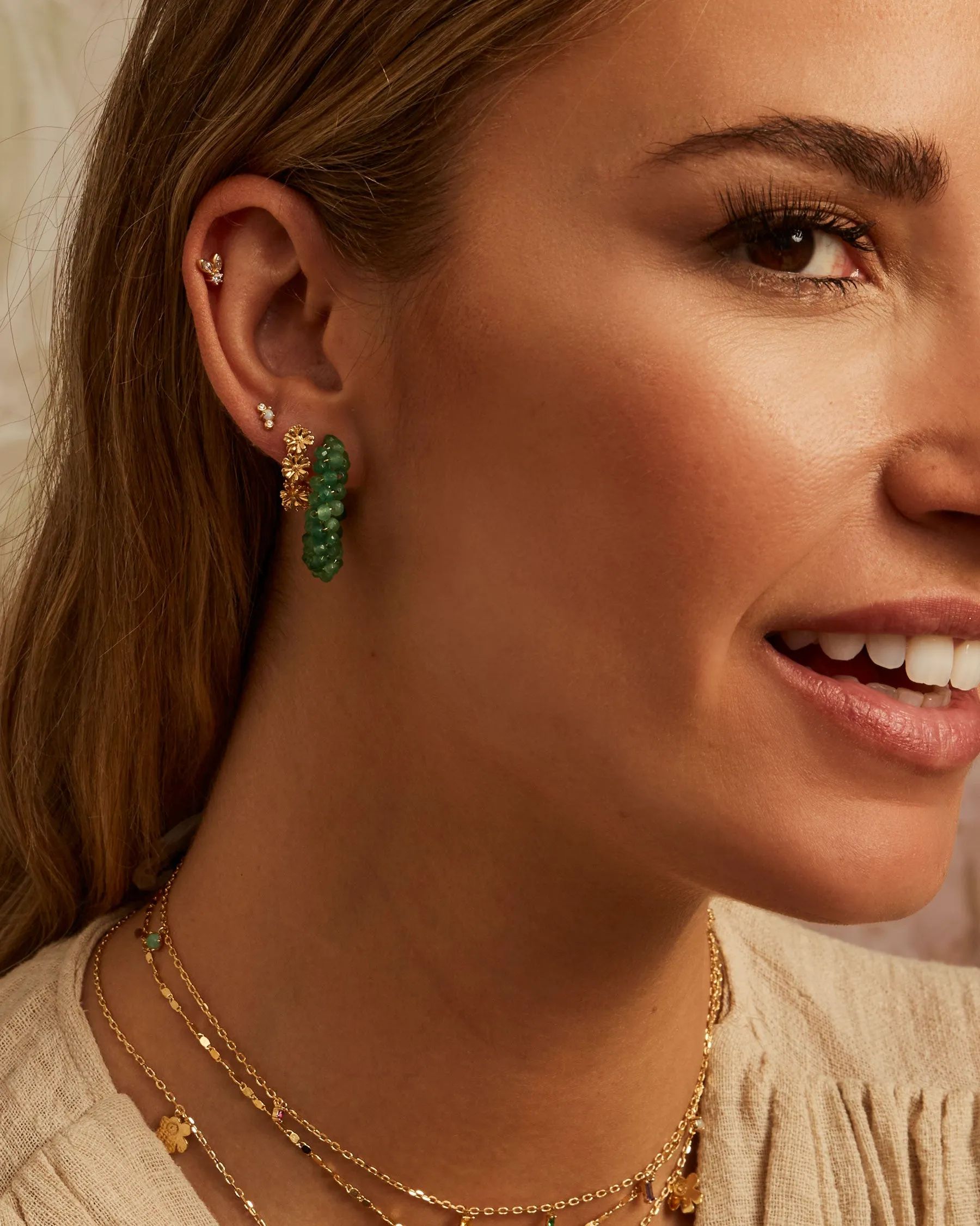 Curve Earrings : Opal : The Gray Box sold by Apodemia product image thumbnail 4