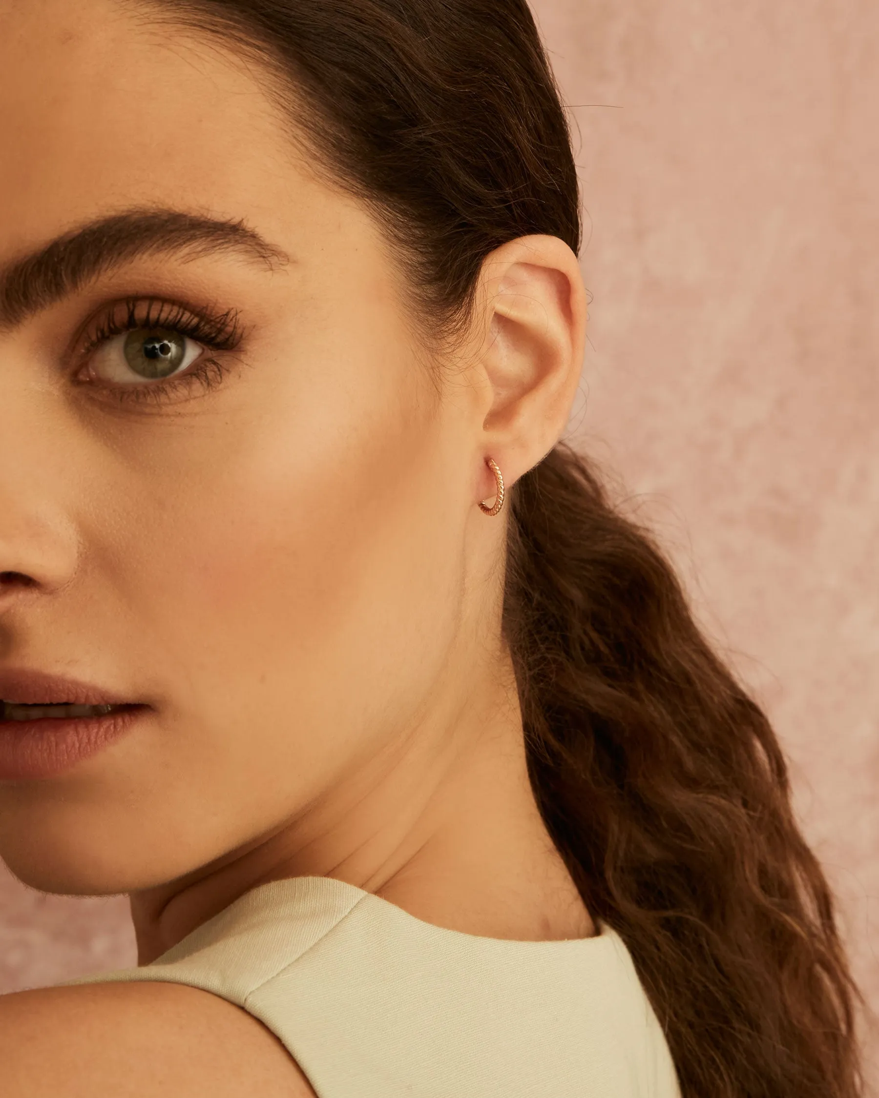 Giro Base Hoop Earrings | The Gray Box sold by Apodemia product image thumbnail 2