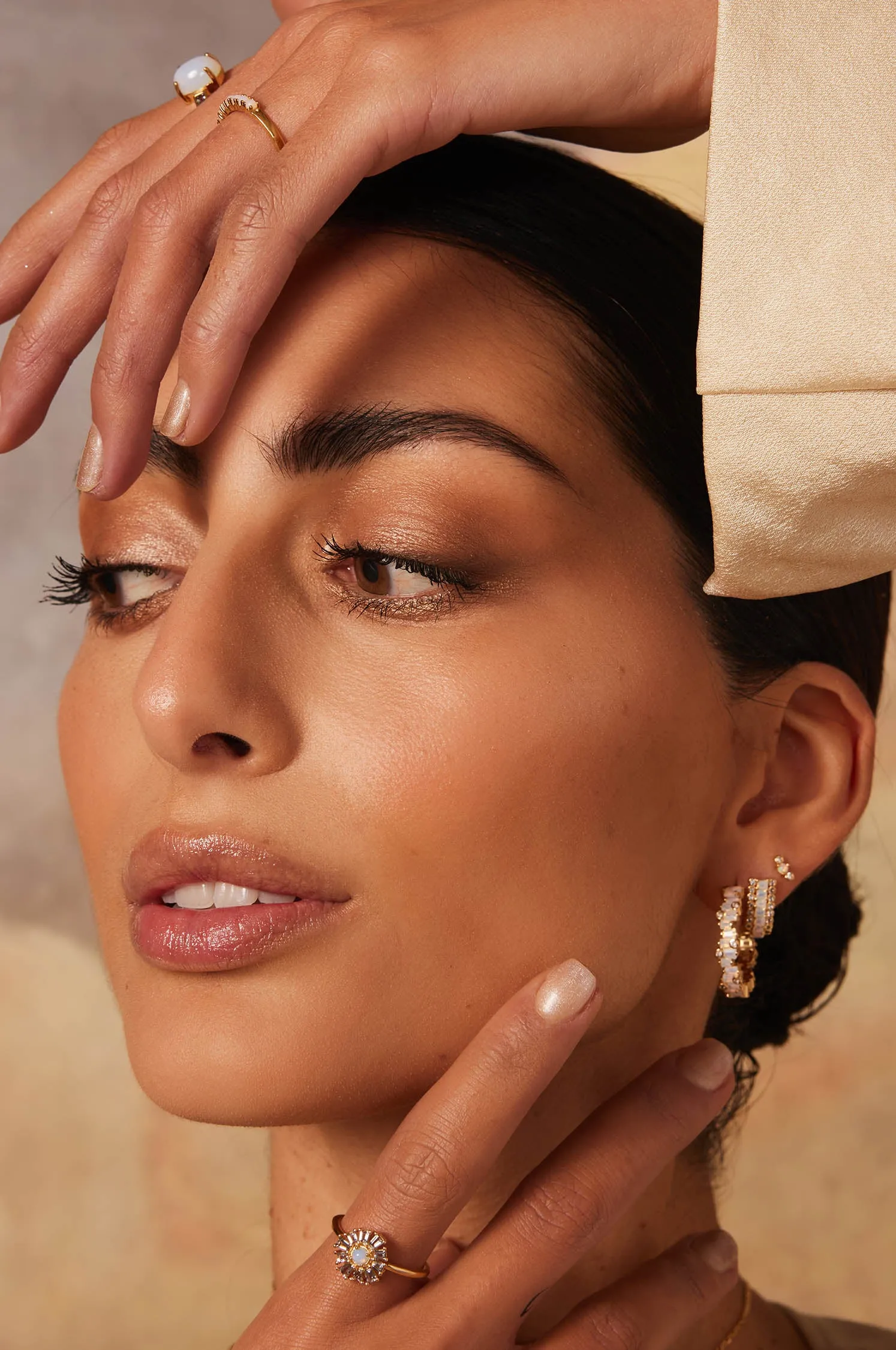 Moon Hoop Earrings sold by Apodemia product image thumbnail 5