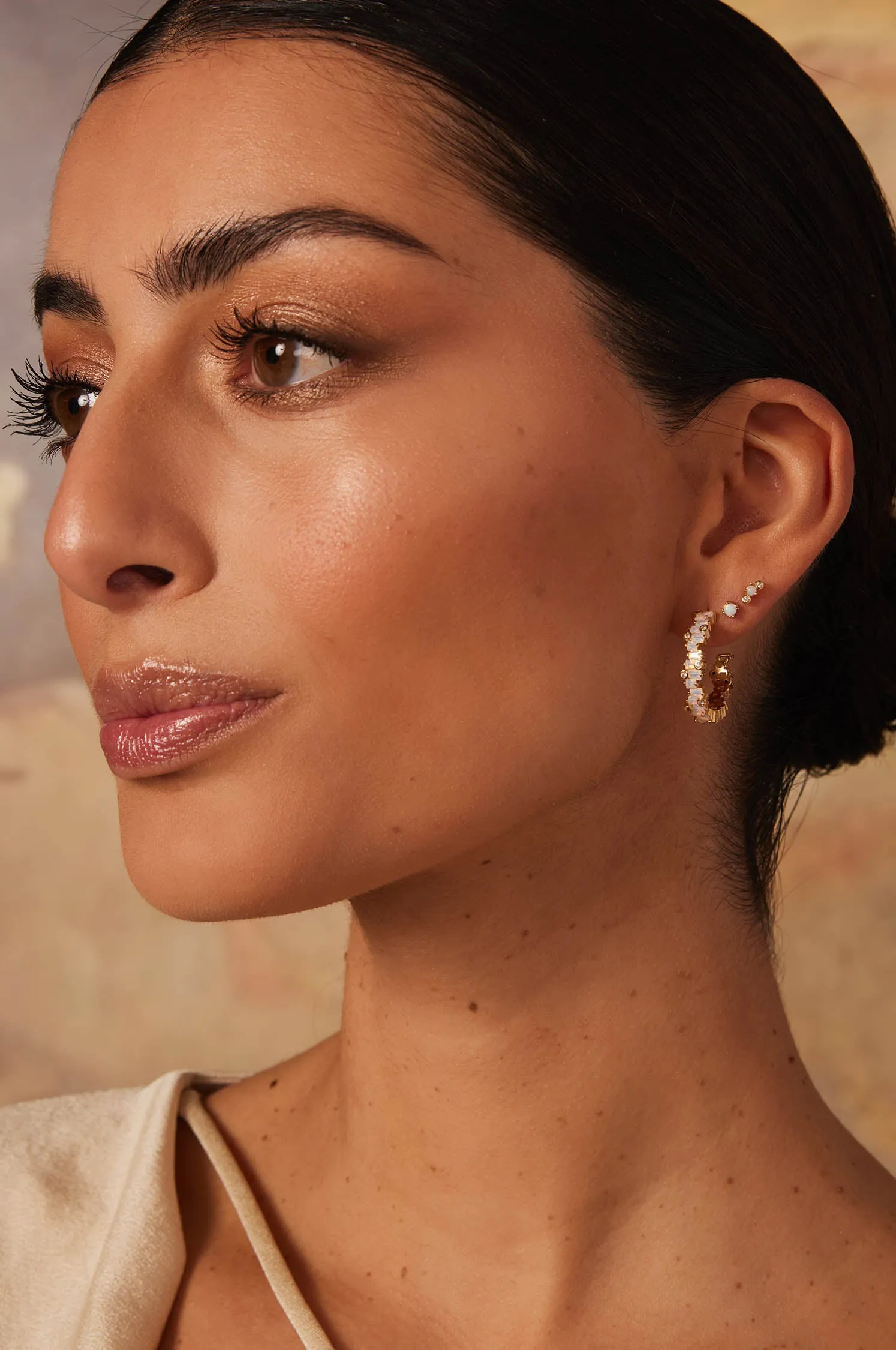 Moon Hoop Earrings sold by Apodemia product image thumbnail 2