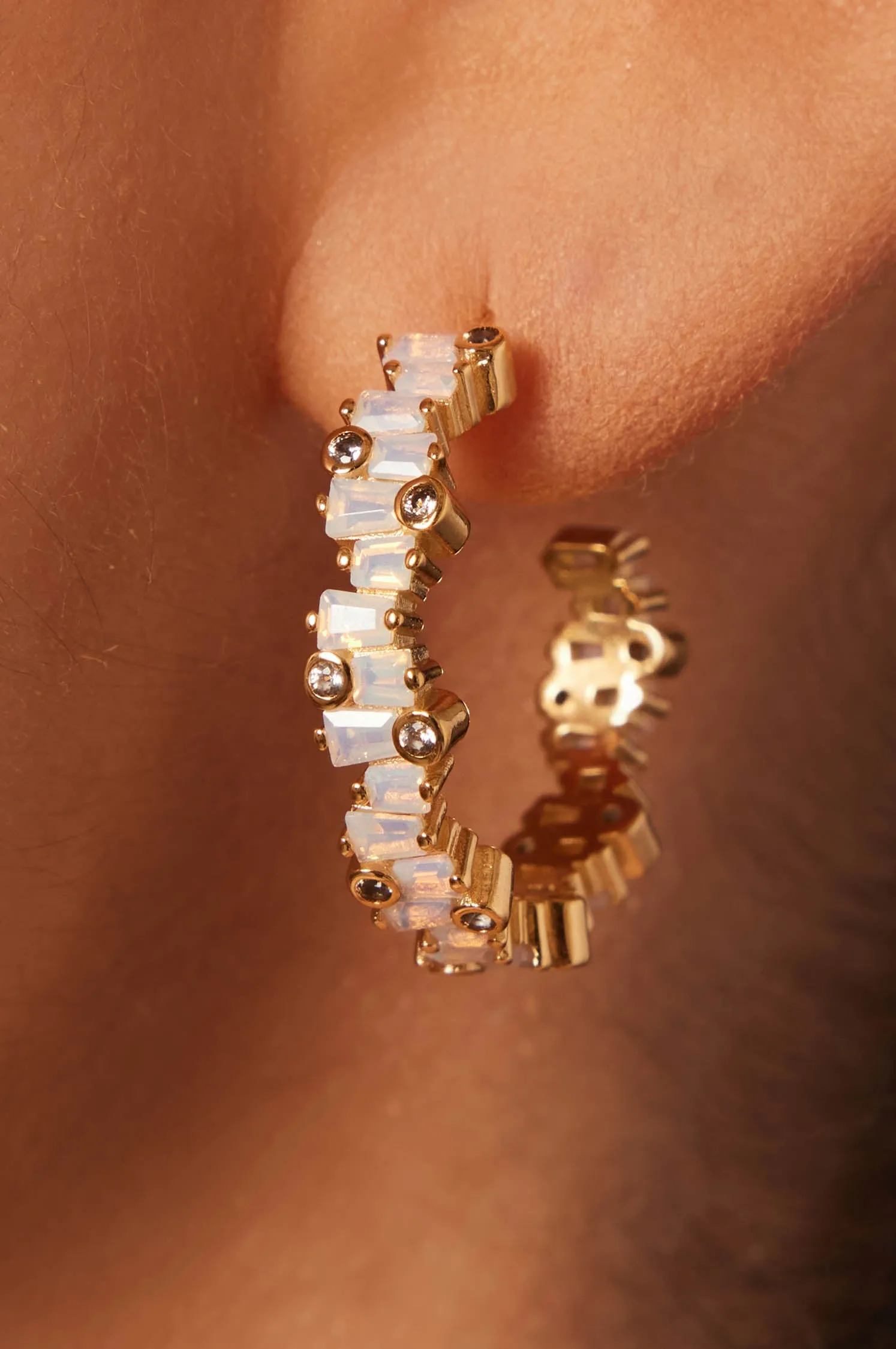 Moon Hoop Earrings sold by Apodemia product image thumbnail 3