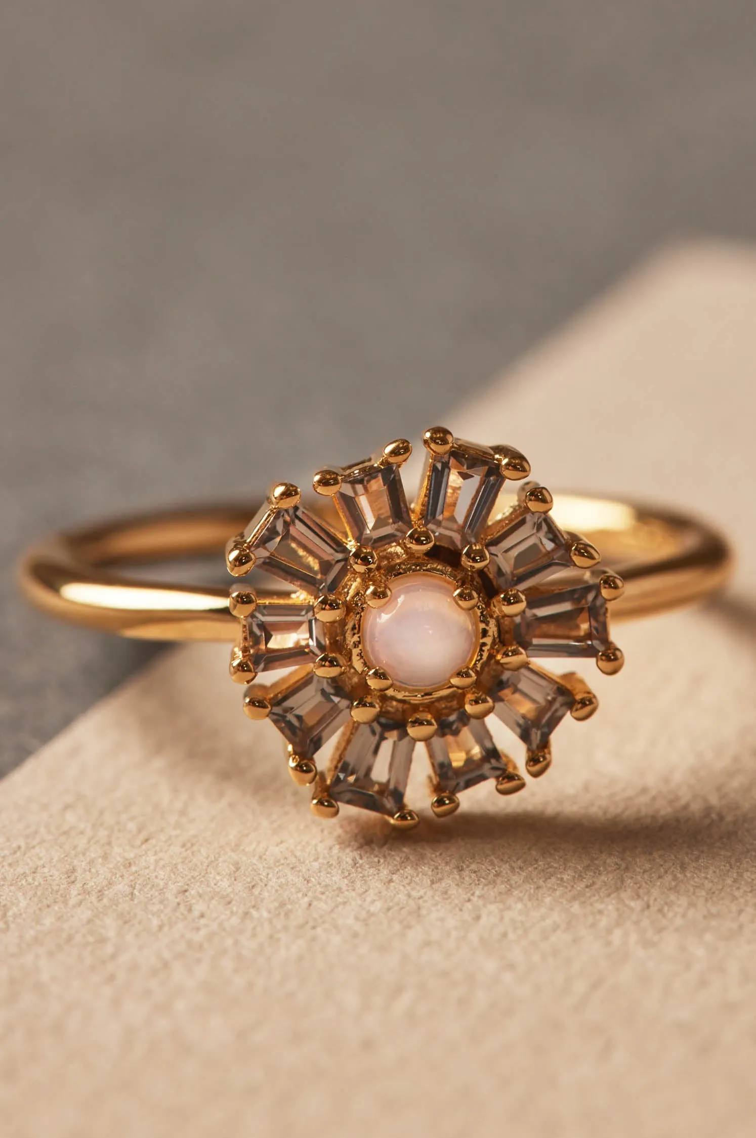 Simple Moon Ring sold by Apodemia