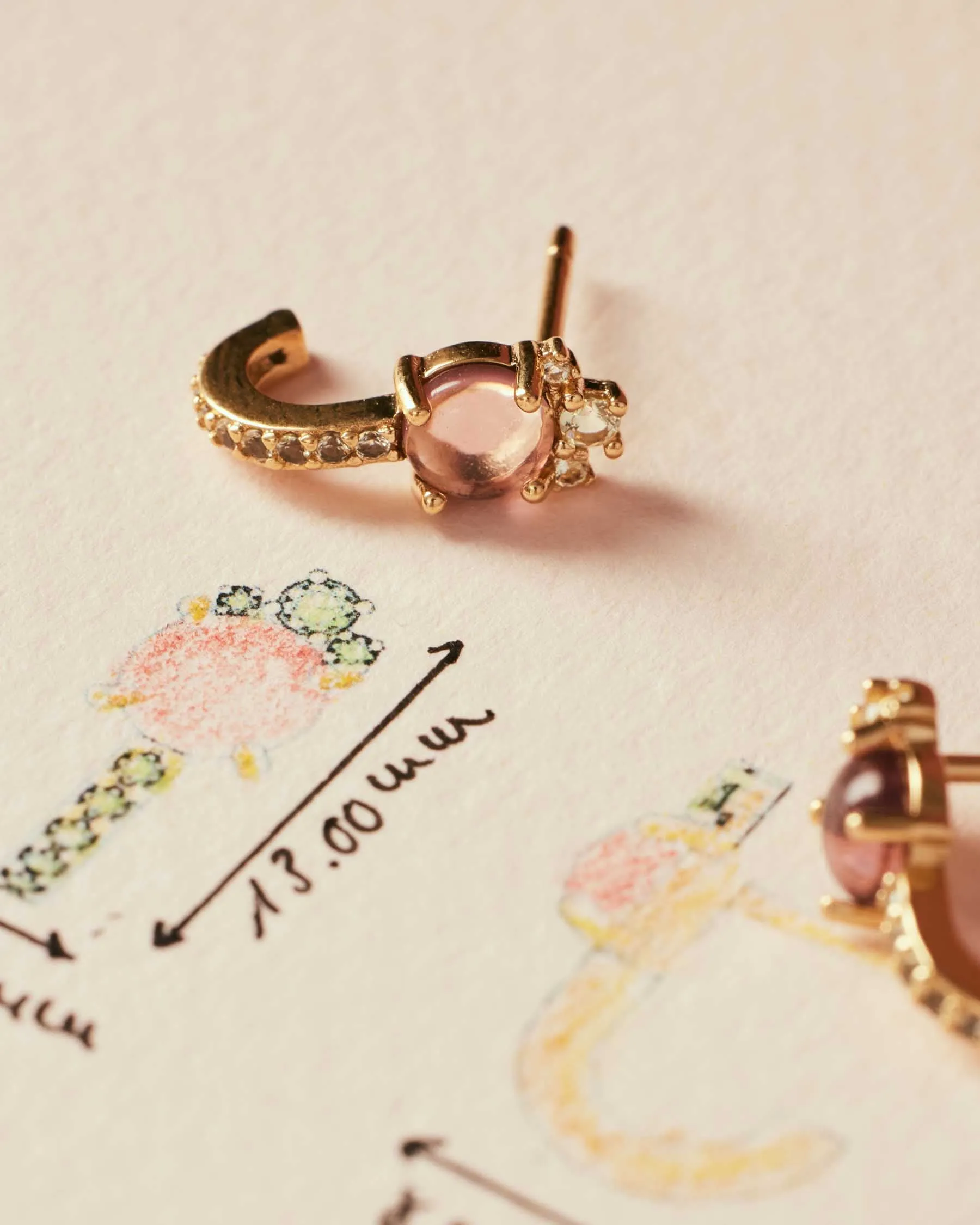 Lofoten Island Love Fitted Earrings | The Gray Box sold by Apodemia product image thumbnail 3