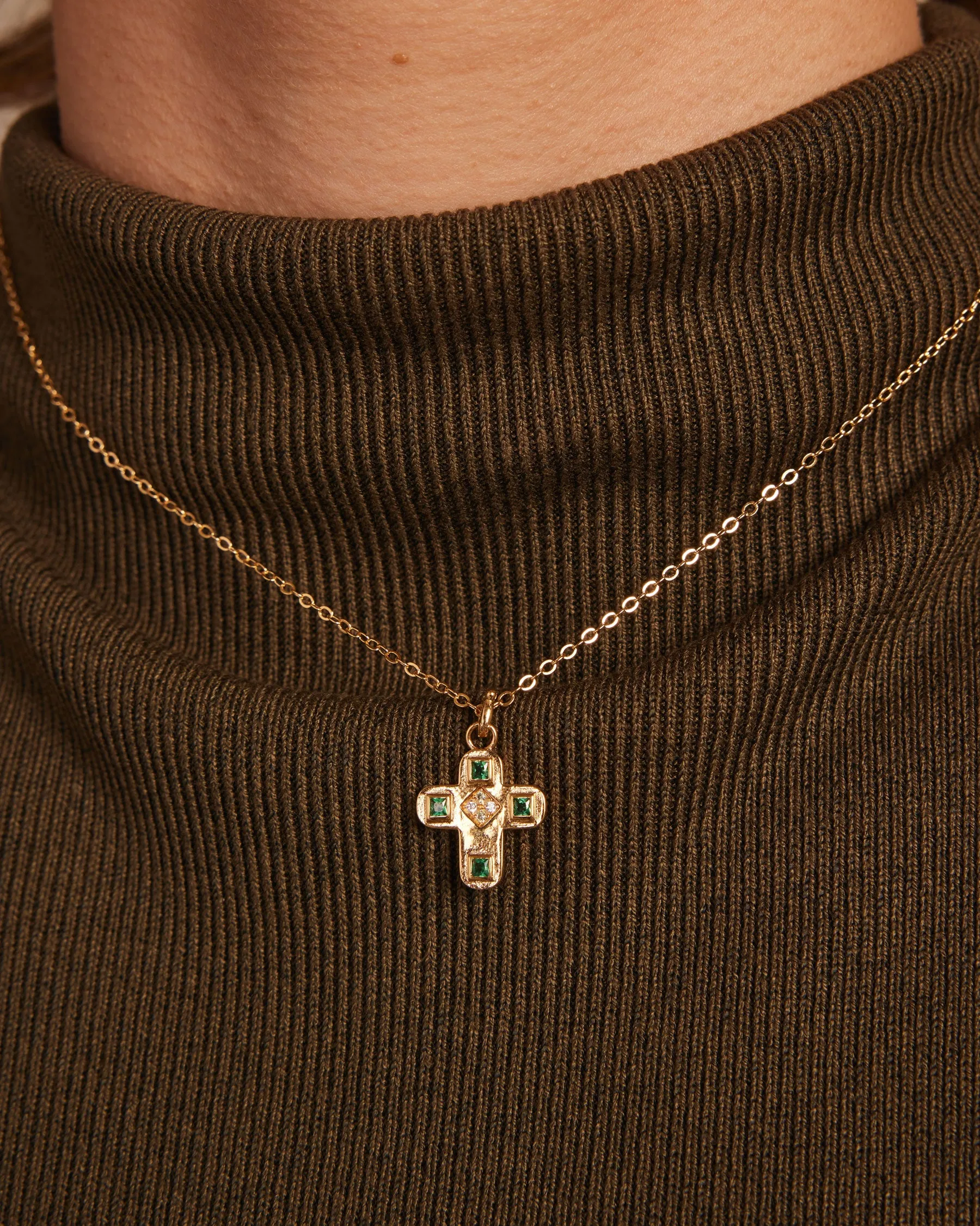 Rounded Cross Charm sold by Apodemia product image thumbnail 5