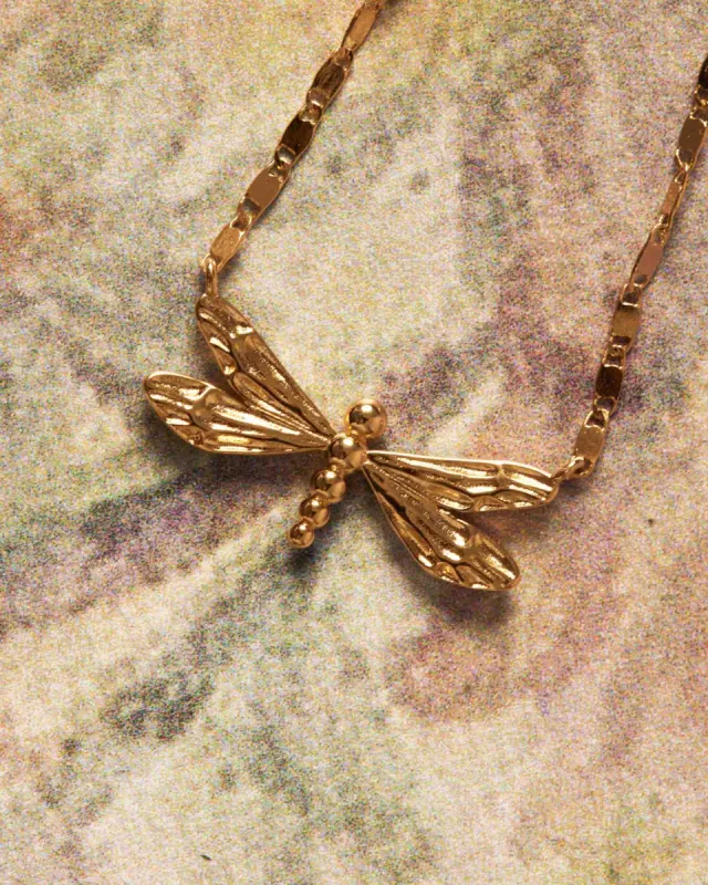 Dragonfly Necklace sold by Apodemia
