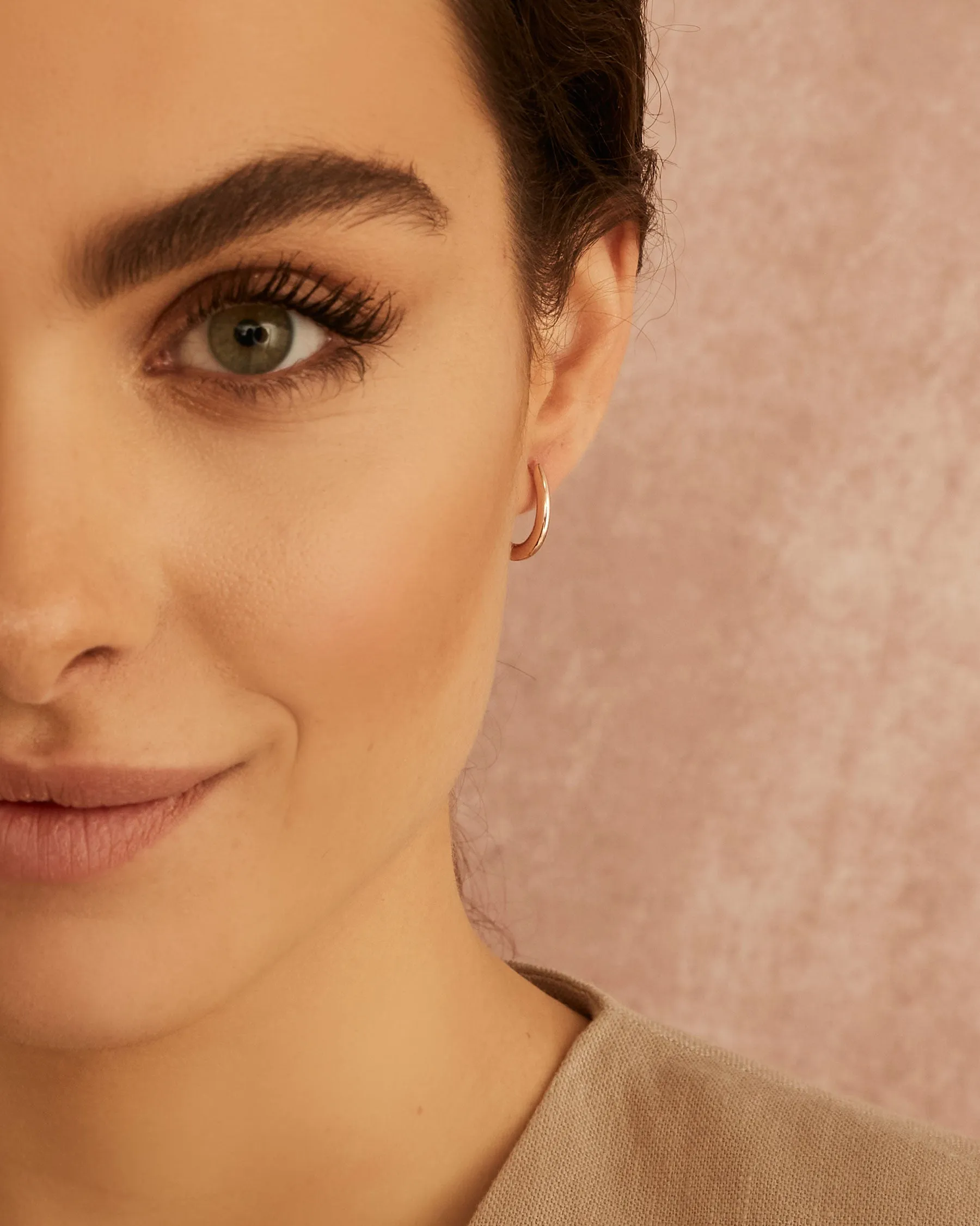 Elongated Hoop Earrings : The Gray Box sold by Apodemia product image thumbnail 3