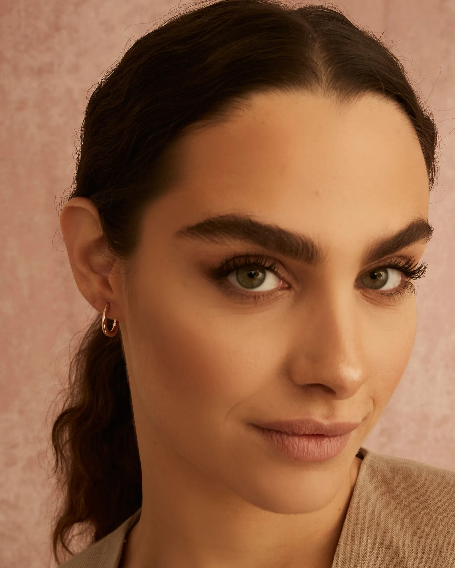 Elongated Hoop Earrings : The Gray Box sold by Apodemia product image thumbnail 4