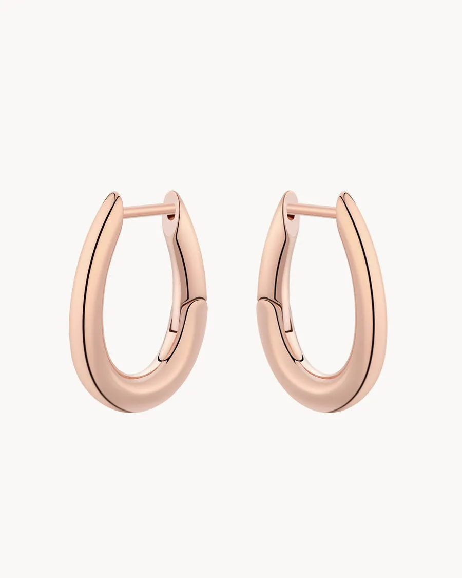 Elongated Hoop Earrings : The Gray Box sold by Apodemia product image thumbnail 2
