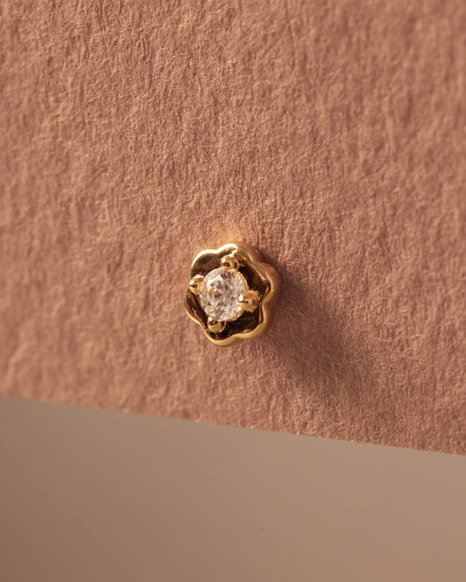 Mini Vine White Earrings sold by Apodemia