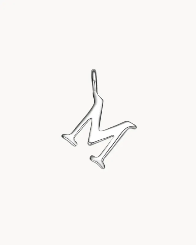 Charm Letter M | The Gray Box sold by Apodemia
