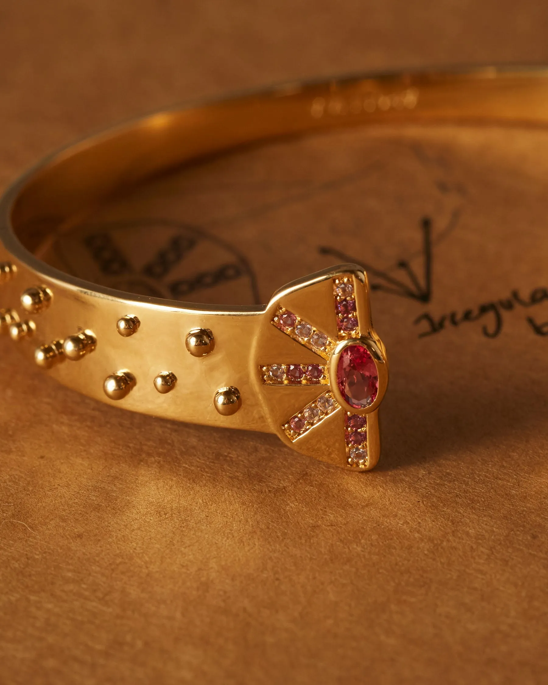 Rigid Nefertiti Bracelet sold by Apodemia