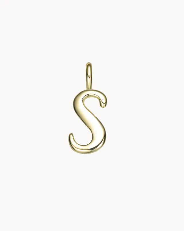 Charm Letter S | The Gray Box sold by Apodemia